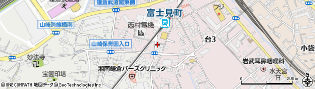 鎌倉台郵便局周辺の地図