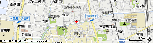 愛知県一宮市木曽川町黒田錦里2周辺の地図