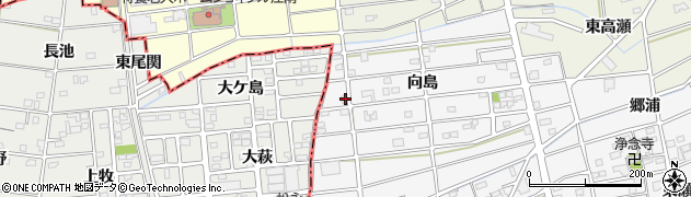 愛知県江南市松竹町向島9周辺の地図