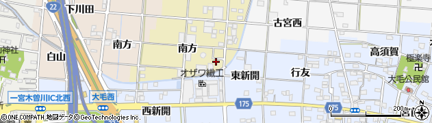 愛知県一宮市光明寺南方55周辺の地図