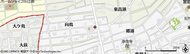 愛知県江南市松竹町向島145周辺の地図