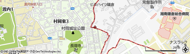 神奈川県鎌倉市植木848周辺の地図