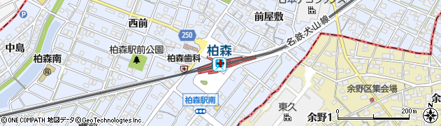 名鉄タクシー　扶桑無線配車センター周辺の地図