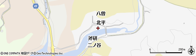 愛知県犬山市北平周辺の地図