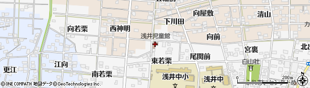 一宮市役所　浅井児童館周辺の地図