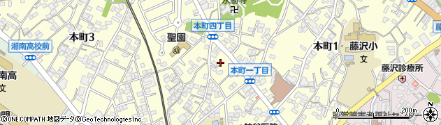 神奈川県藤沢市本町周辺の地図