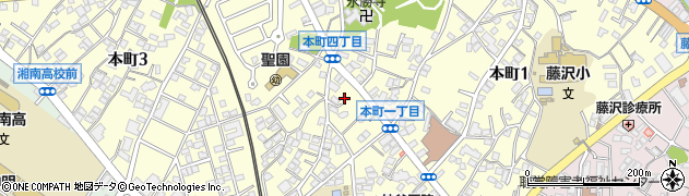 神奈川県藤沢市本町周辺の地図