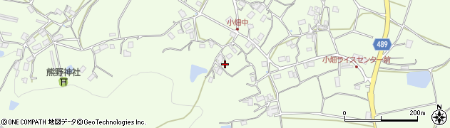 京都府綾部市小畑町（中村）周辺の地図