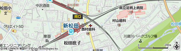 宴楽 新松田店周辺の地図