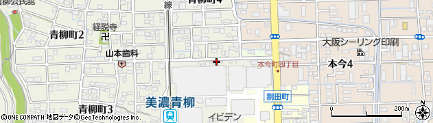 岐阜県大垣市青柳町197周辺の地図
