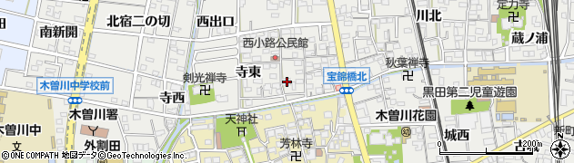 愛知県一宮市木曽川町黒田錦里3周辺の地図