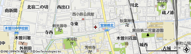 愛知県一宮市木曽川町黒田錦里22周辺の地図
