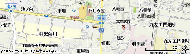 愛知県犬山市羽黒新田郷東97周辺の地図