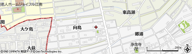 愛知県江南市松竹町向島133周辺の地図