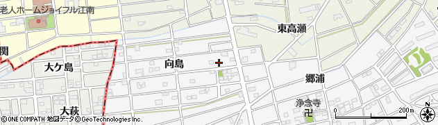 愛知県江南市松竹町向島134周辺の地図