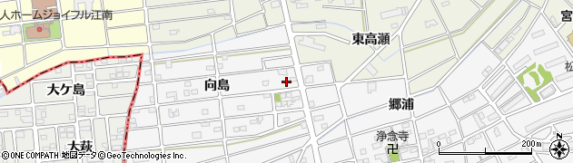 愛知県江南市松竹町向島137周辺の地図