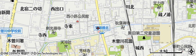愛知県一宮市木曽川町黒田錦里64周辺の地図