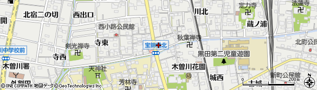 愛知県一宮市木曽川町黒田錦里104周辺の地図