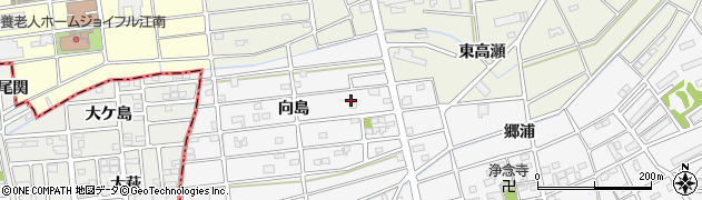 愛知県江南市松竹町向島124周辺の地図