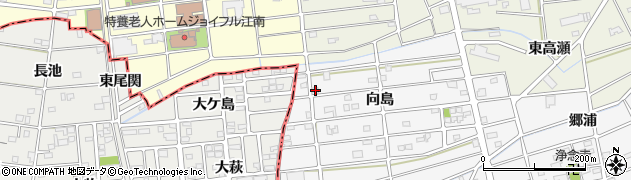 愛知県江南市松竹町向島47周辺の地図