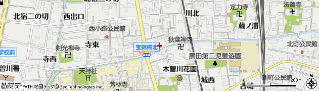 愛知県一宮市木曽川町黒田錦里106周辺の地図