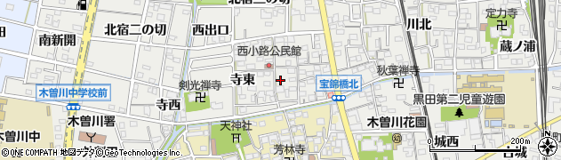 愛知県一宮市木曽川町黒田錦里4周辺の地図