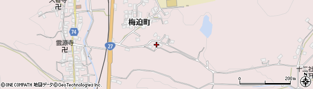 京都府綾部市梅迫町（重清）周辺の地図