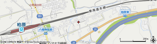 滋賀県米原市柏原111周辺の地図