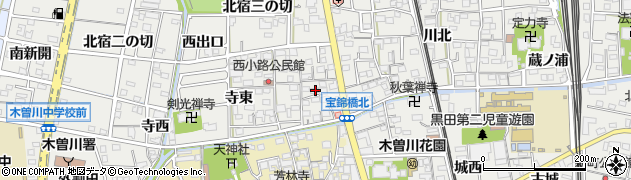 愛知県一宮市木曽川町黒田錦里54周辺の地図