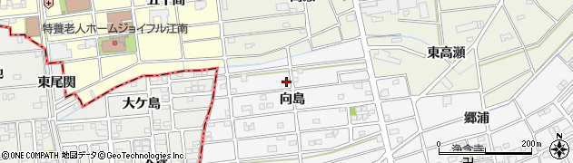 愛知県江南市松竹町向島56周辺の地図