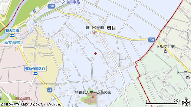 〒250-0101 神奈川県南足柄市班目の地図