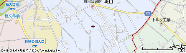 神奈川県南足柄市班目周辺の地図