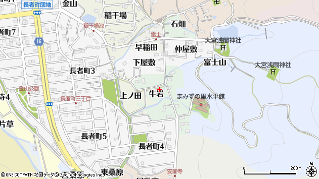 〒484-0055 愛知県犬山市牛岩の地図