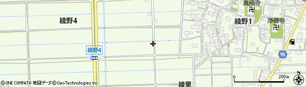 岐阜県大垣市綾野周辺の地図