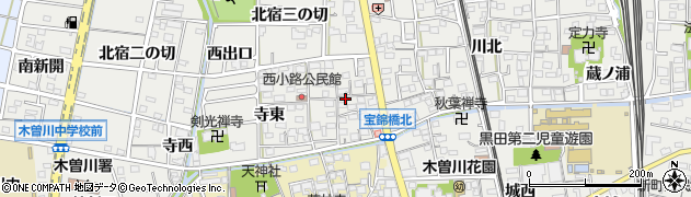愛知県一宮市木曽川町黒田錦里24周辺の地図