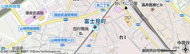 富士見町駅周辺の地図