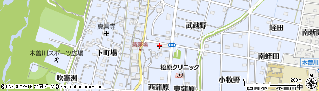 愛知県一宮市木曽川町里小牧武蔵野117周辺の地図
