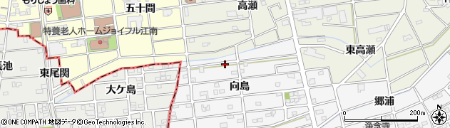 愛知県江南市松竹町向島36周辺の地図