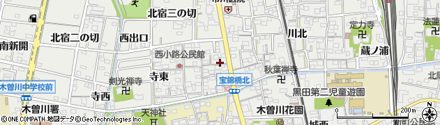 愛知県一宮市木曽川町黒田錦里周辺の地図