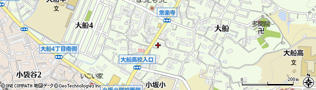 神奈川県鎌倉市大船1250周辺の地図