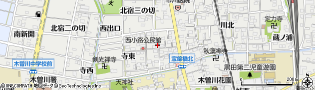 愛知県一宮市木曽川町黒田錦里13周辺の地図