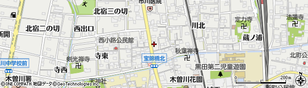 愛知県一宮市木曽川町黒田錦里100周辺の地図