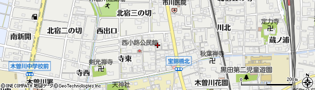 愛知県一宮市木曽川町黒田錦里26周辺の地図