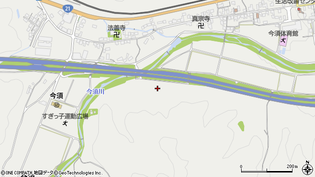 〒503-1543 岐阜県不破郡関ケ原町今須の地図
