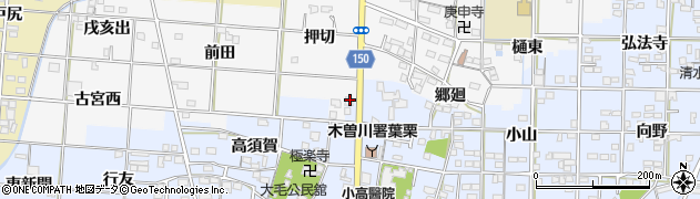 愛知県一宮市大毛五百入塚19周辺の地図