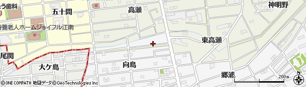 愛知県江南市松竹町向島109周辺の地図