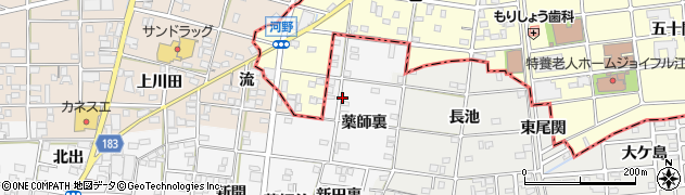 愛知県一宮市浅井町前野薬師裏26周辺の地図