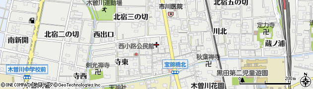 愛知県一宮市木曽川町黒田錦里29周辺の地図