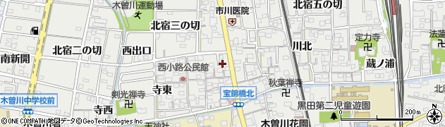 愛知県一宮市木曽川町黒田錦里70周辺の地図