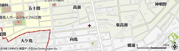 愛知県江南市松竹町向島107周辺の地図